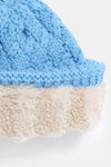 Zivame Knitted Beanie - Sky Blue — thumbnail 4
